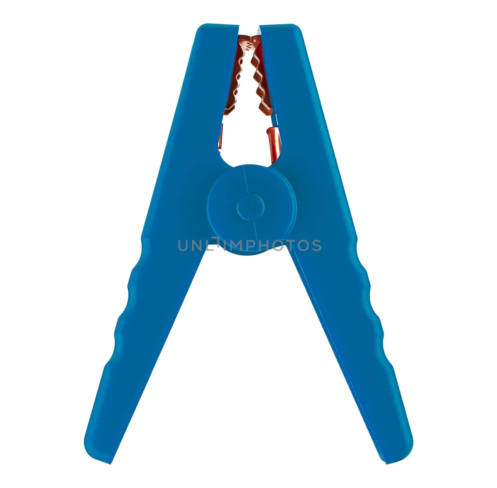 Clamps for electrical terminals white background in insulation
