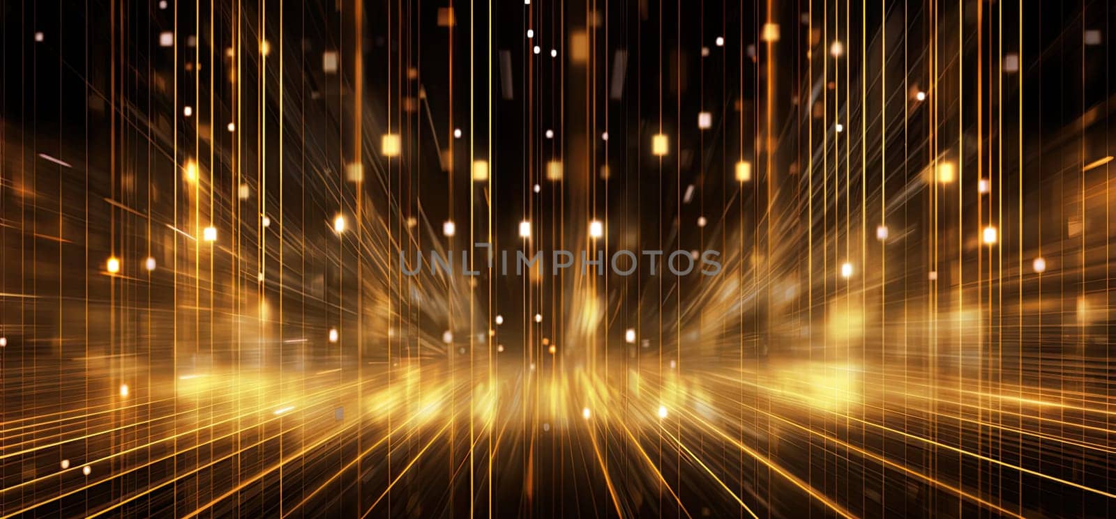 Abstract background with gold color, light elements. Luxury background