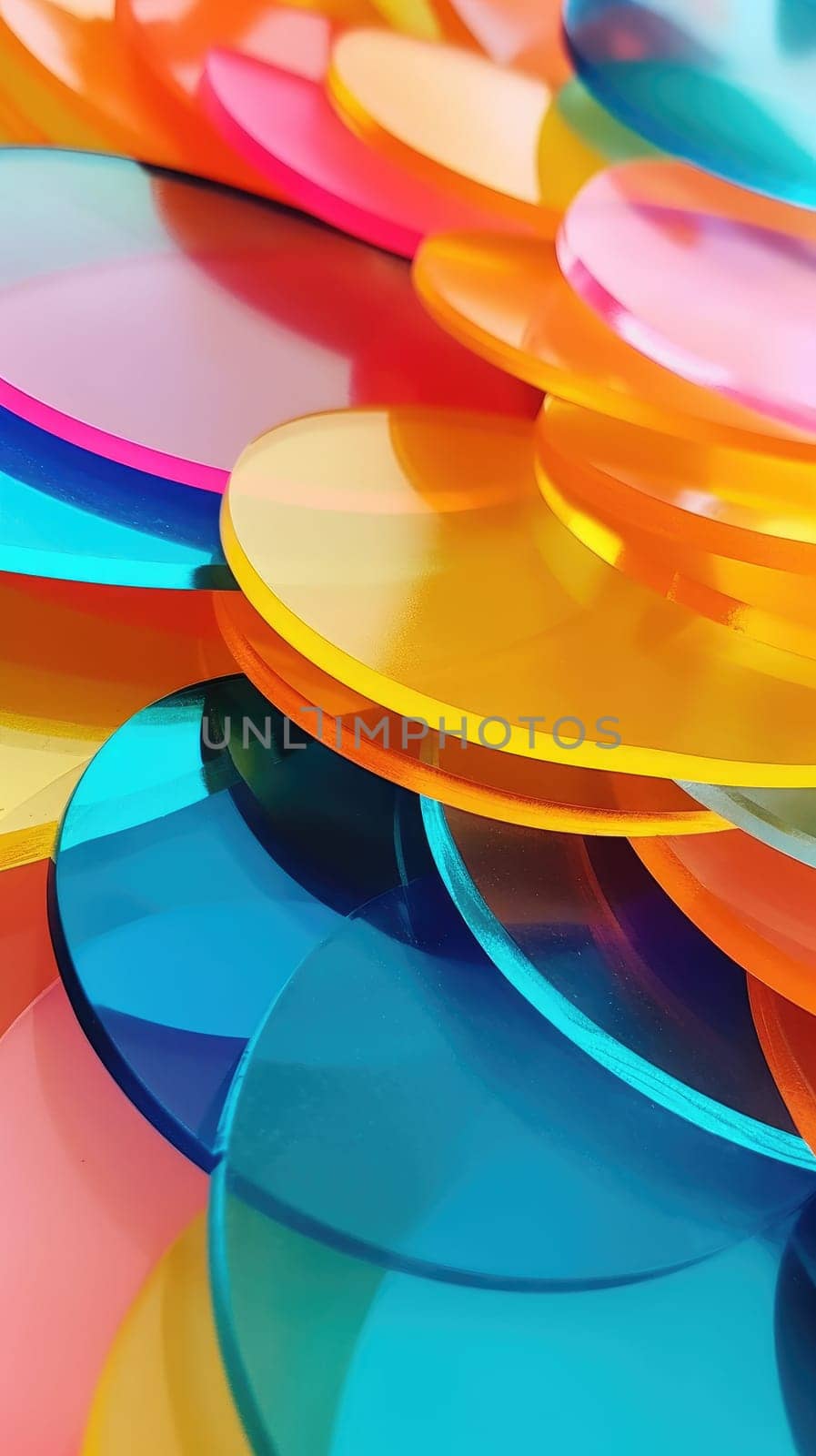colorful round lens , abstract , AI Generative by Desperada