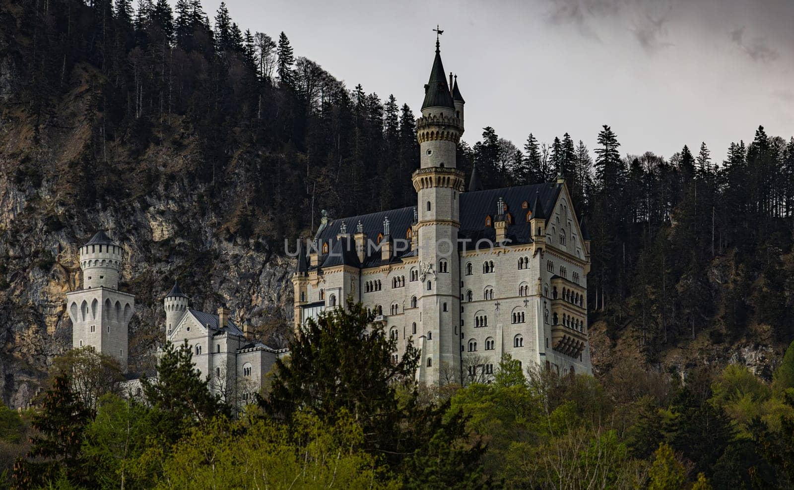 Neuschwanstein Castle in the Bavarian Alps, Germany, May 2023 by exndiver