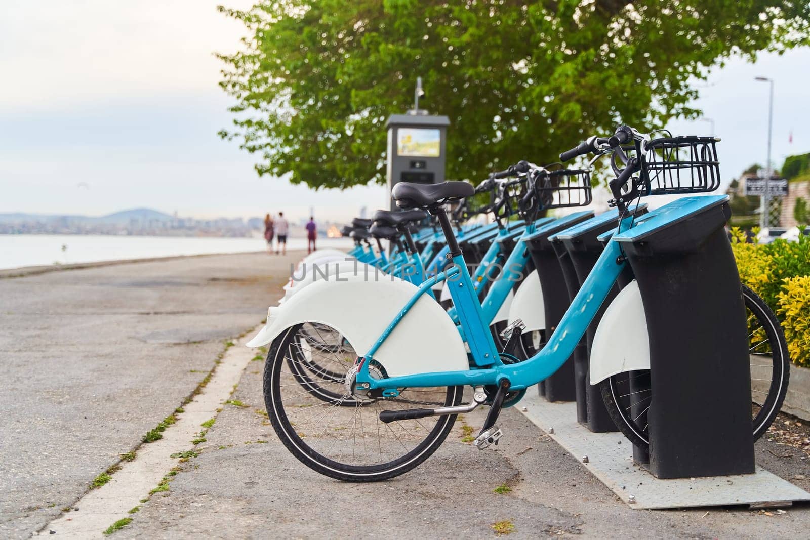 Bicycle rental in the center of Istanbul. Bicycle sharing. Bicycle rental app. Rent bikes by driver-s