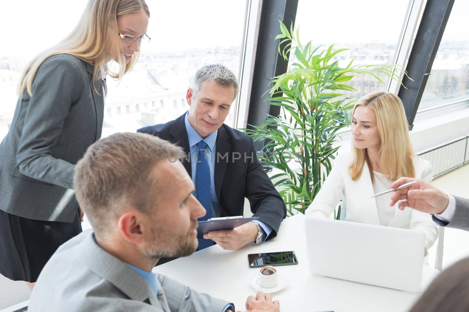 Business meeting in office by Yellowj