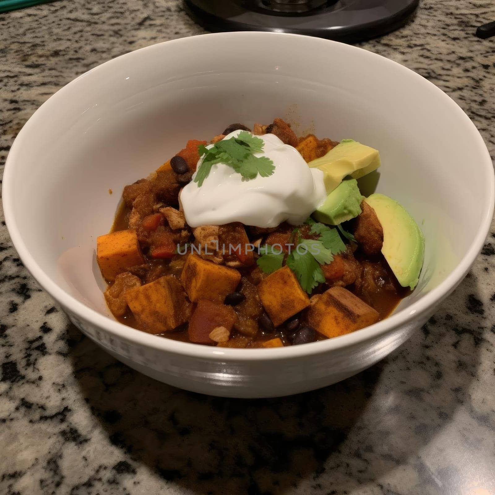Mexican food in a bowl (ID: 001445)
