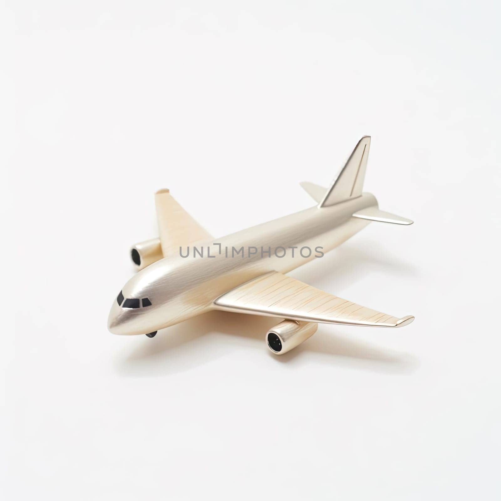 Airplane model isolated on white background, travel concept (ID: 001473)