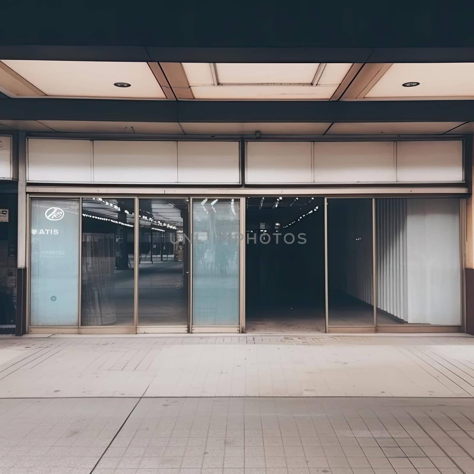 Interior of an abandoned office building (ID: 001674)