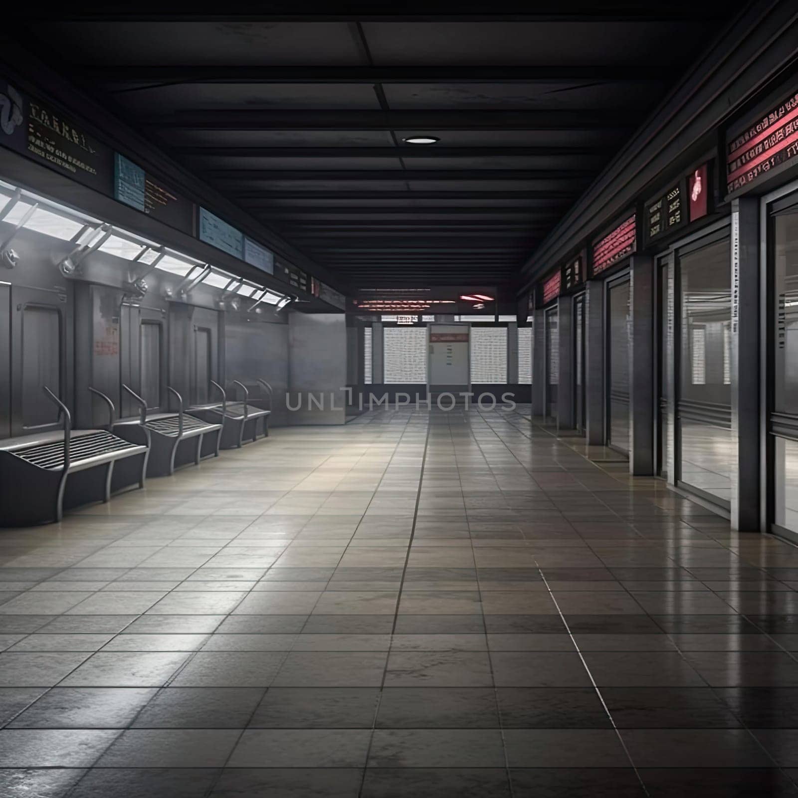 Empty metro station (ID: 001677)