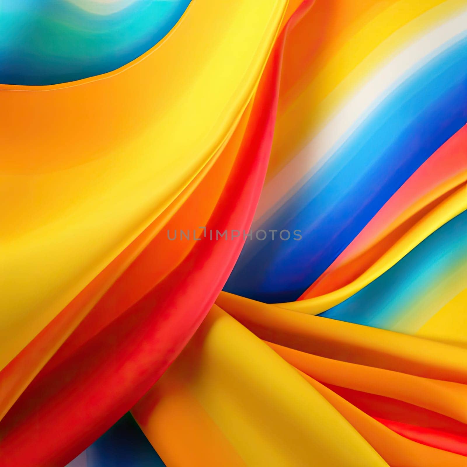 Abstract background of multicolored silk or satin fabric texture by eduardobellotto