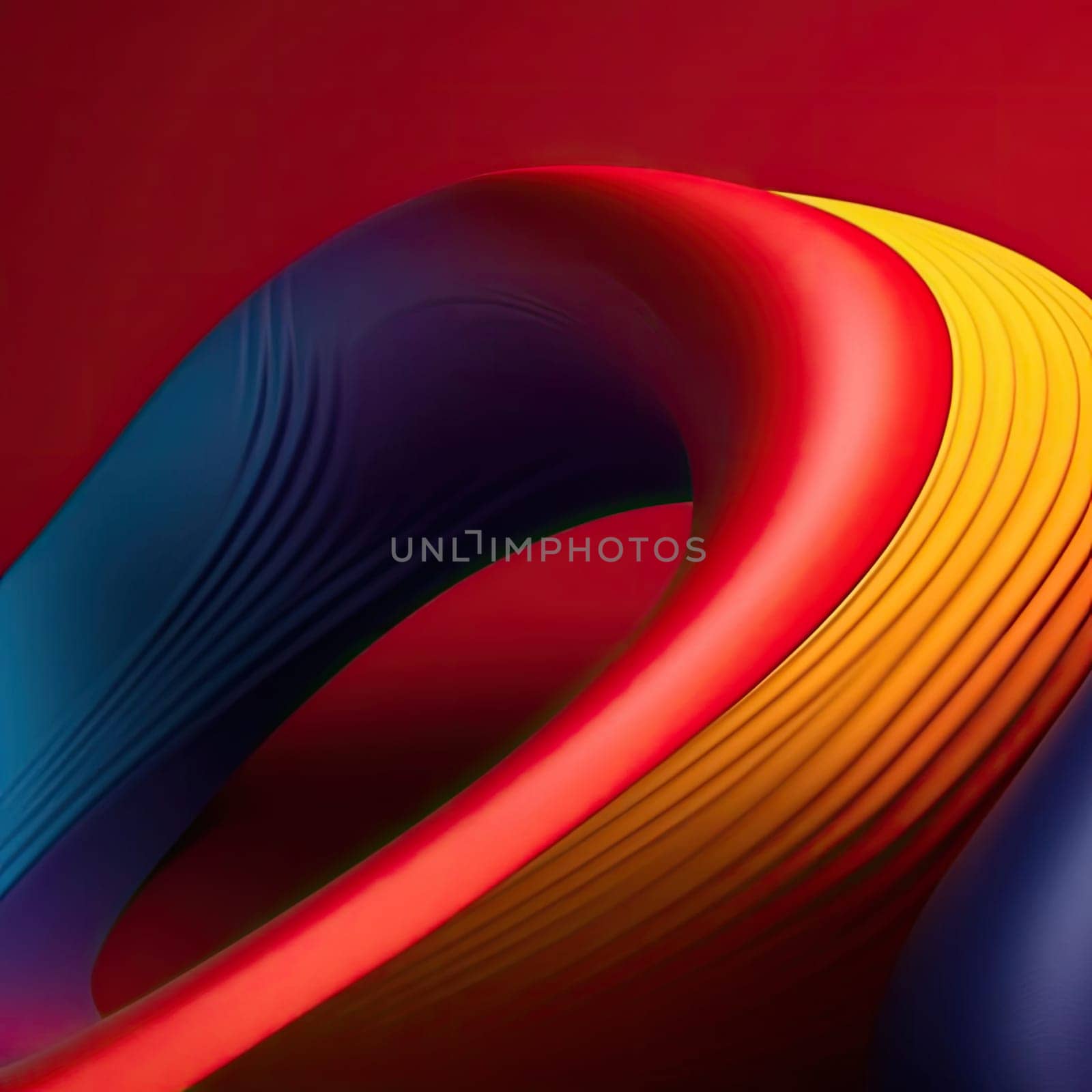 Abstract 3d rendering of wavy surface - colorful background by eduardobellotto