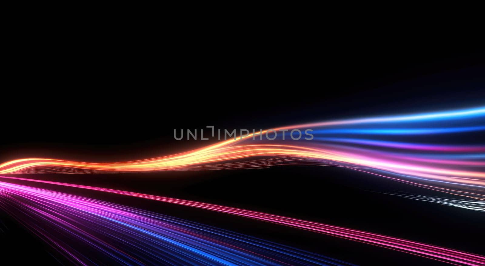 Beautiful background of glowing bright lines