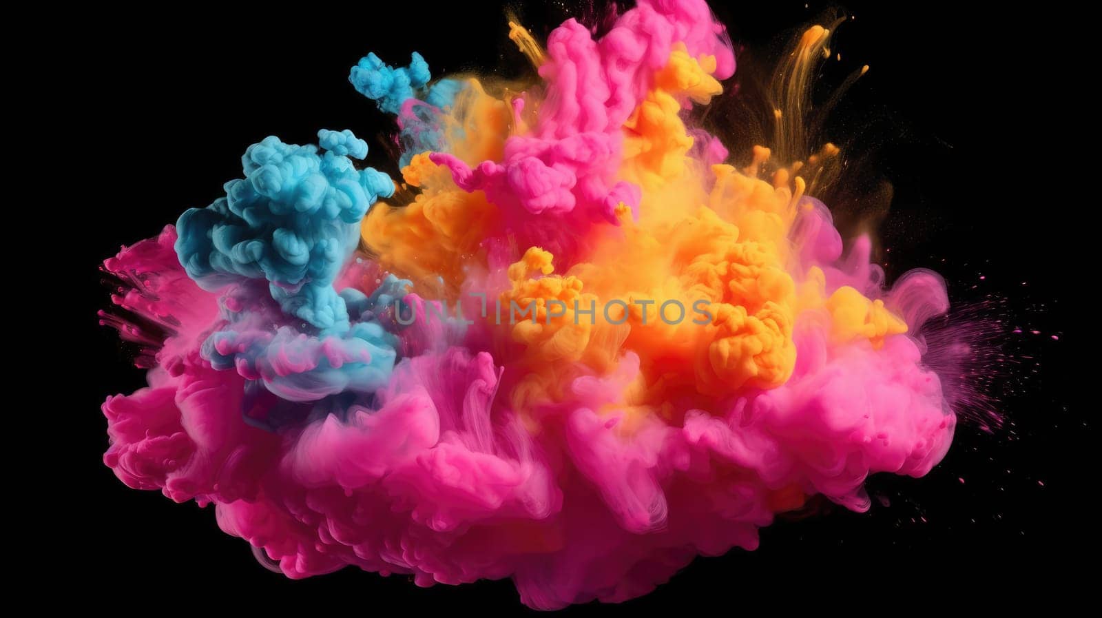 An explosion of bright dry colors. Beautiful background