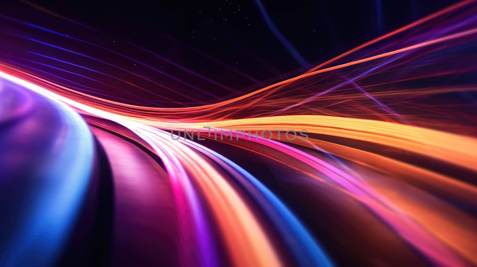 Beautiful background of glowing bright lines