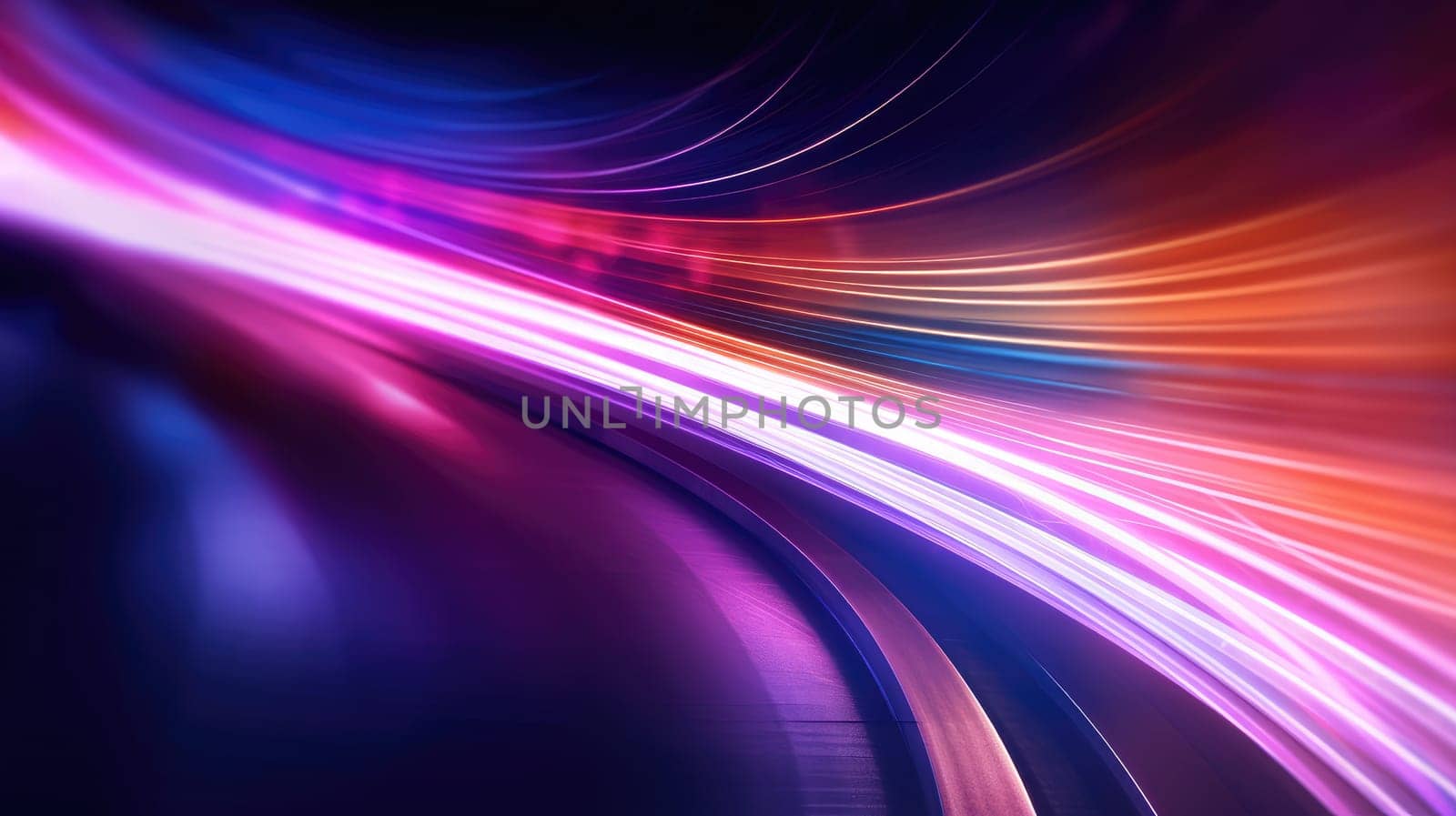 Background of bright luminous lines by cherezoff