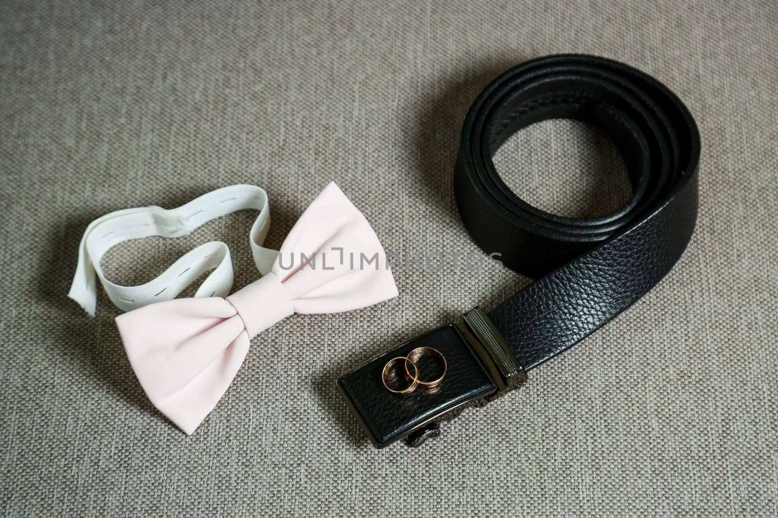men's wedding accessories on the wedding day