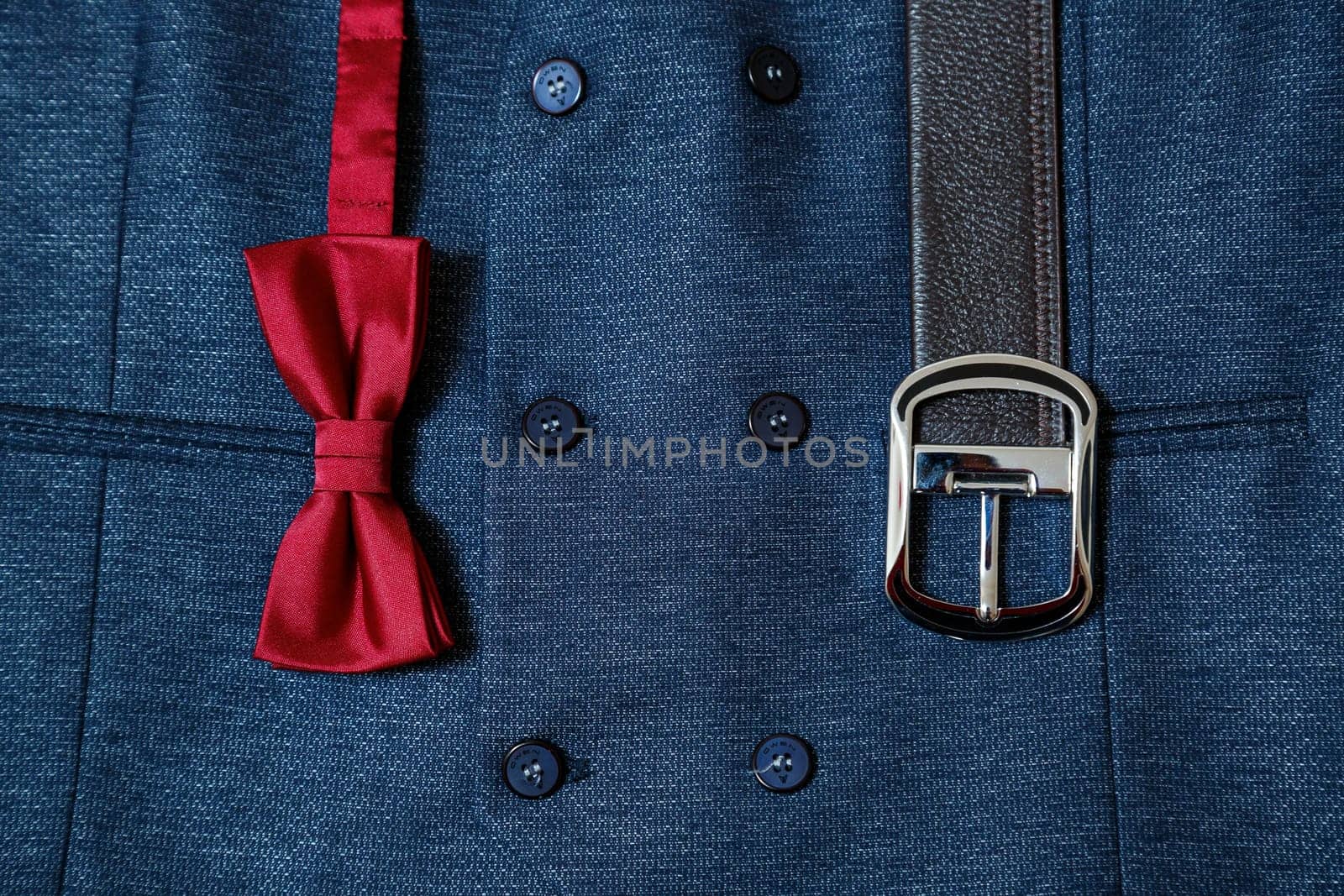 men's wedding accessories on the wedding day