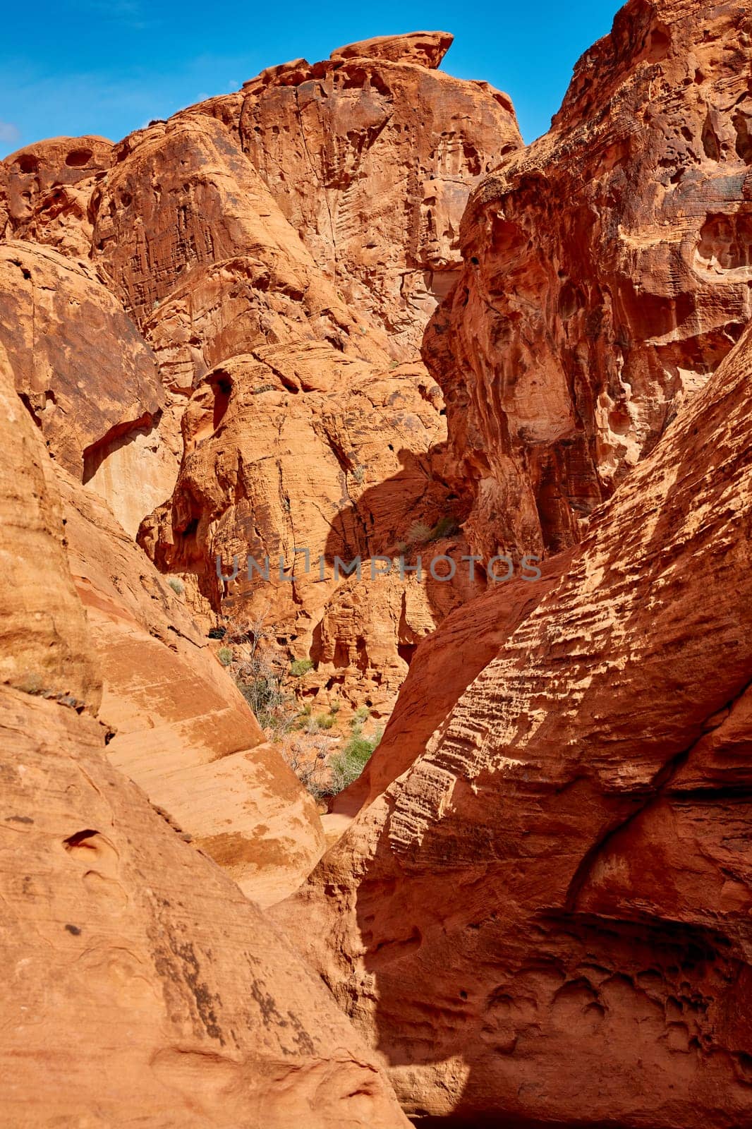 Valley of Fire is located 50 miles north of Las Vegas, Nevada.  Various shots depicting the rocky sandstone formations with some clouds and thunderstorms.