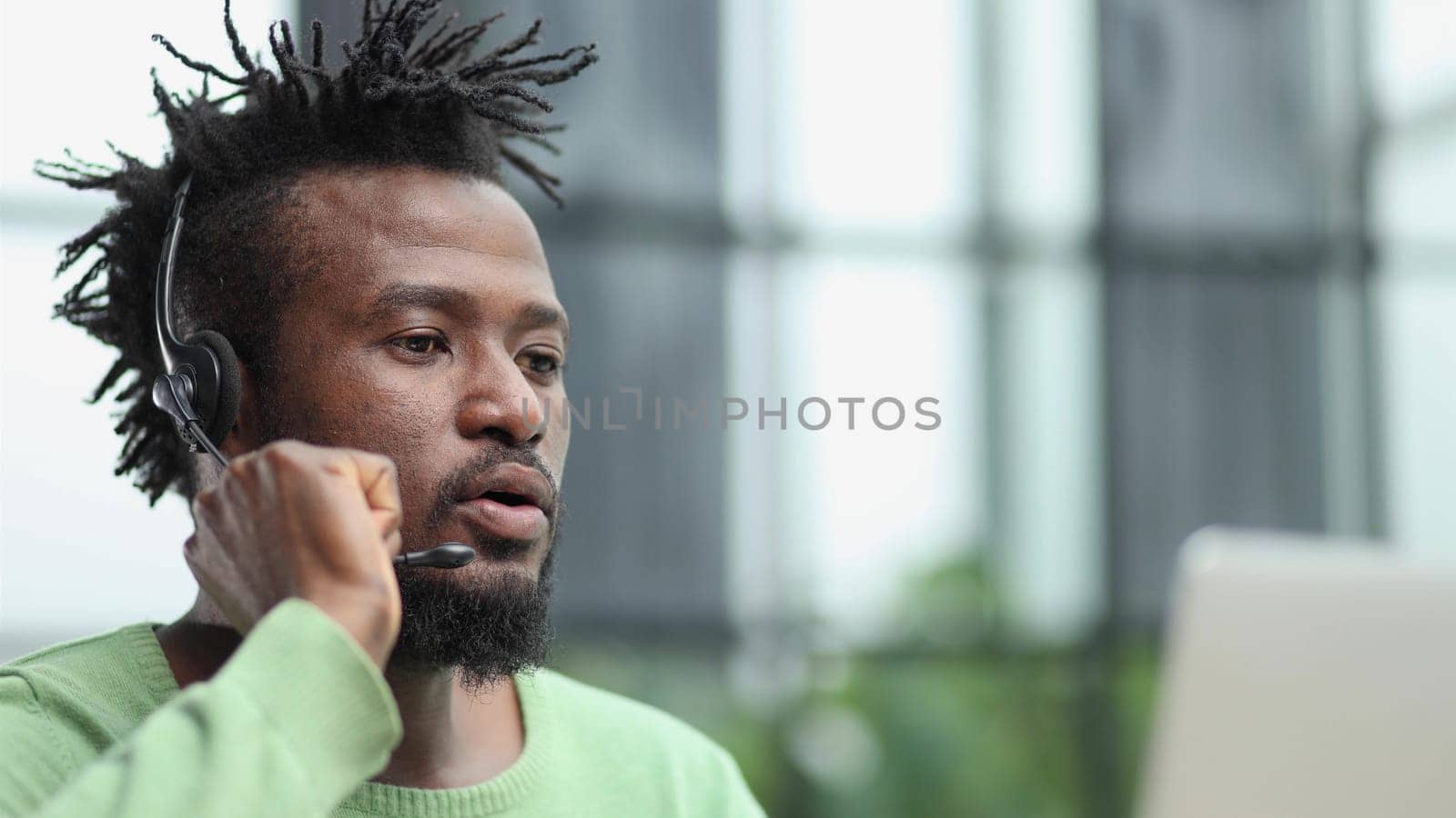 Pensive mixed race confident international company employee manager thinking of problem solution at office.