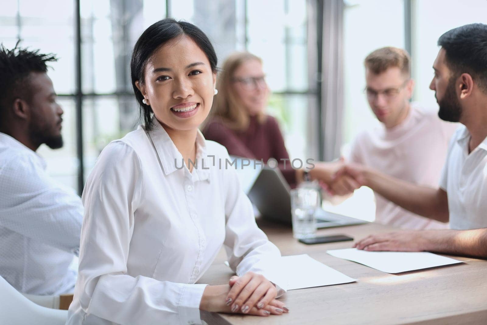 Professional business team discussing new commercial project