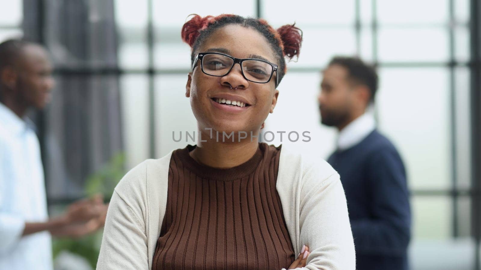 Portrait of a young African American business woman - Black people