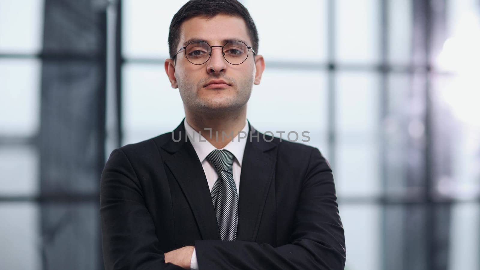 Development, corporate with male employee in business agency for management, expert and director