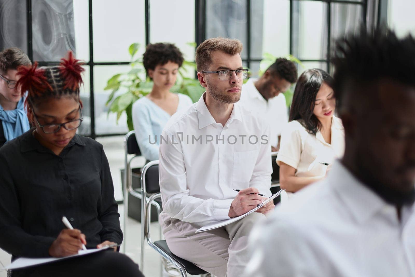 People in the conference room, front view by Prosto