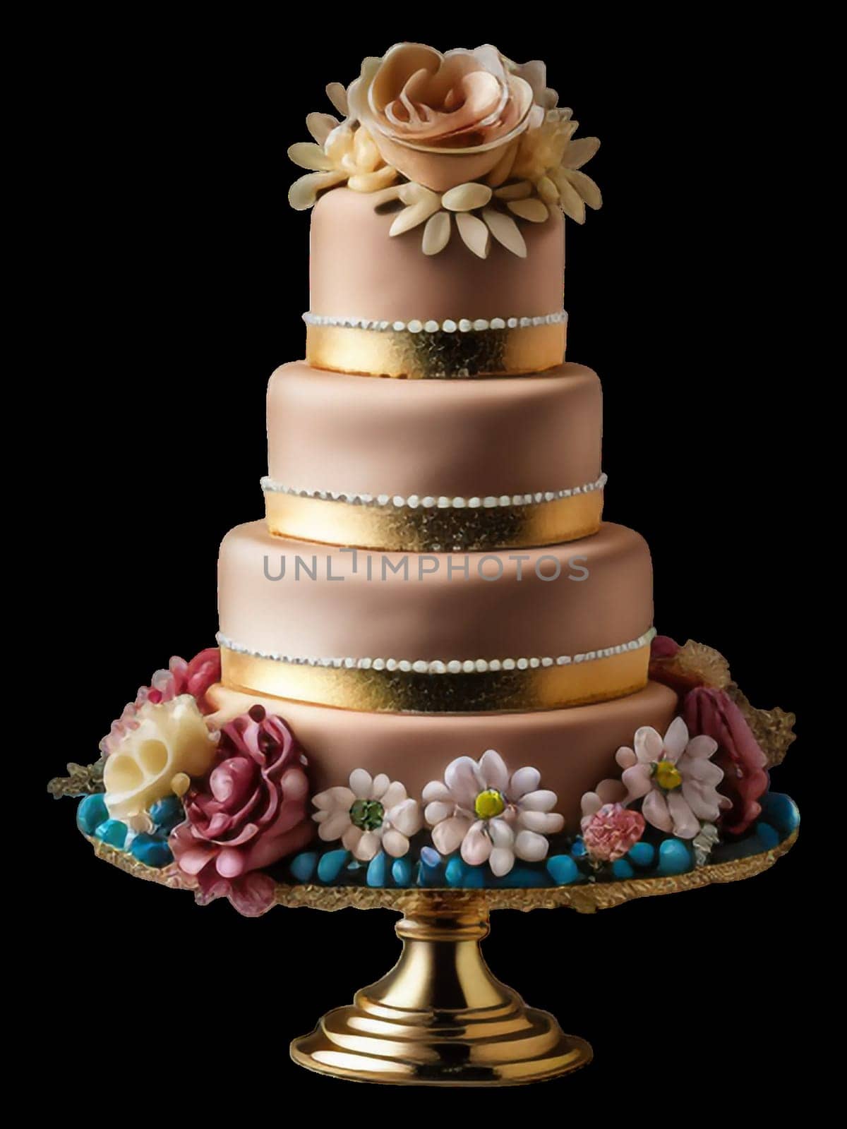 wedding marzipan cake by gallofoto