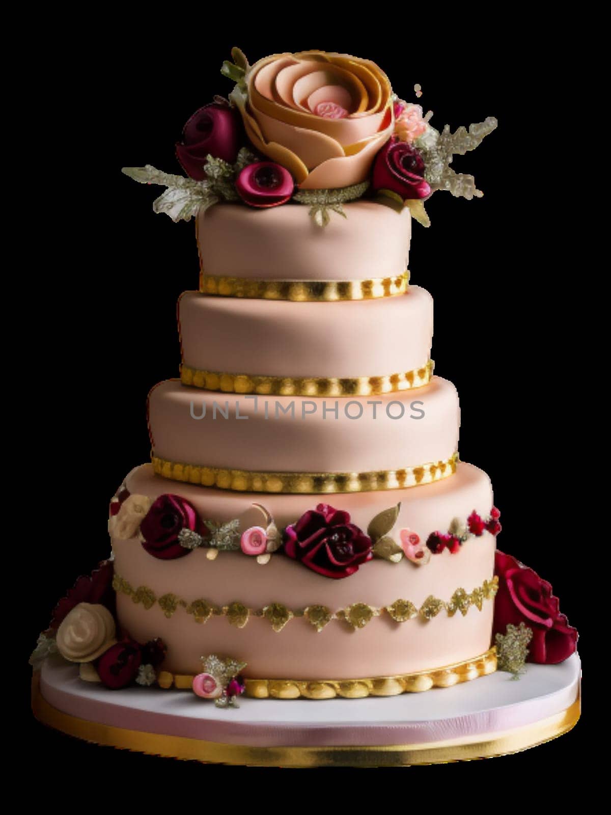 wedding marzipan cake by gallofoto