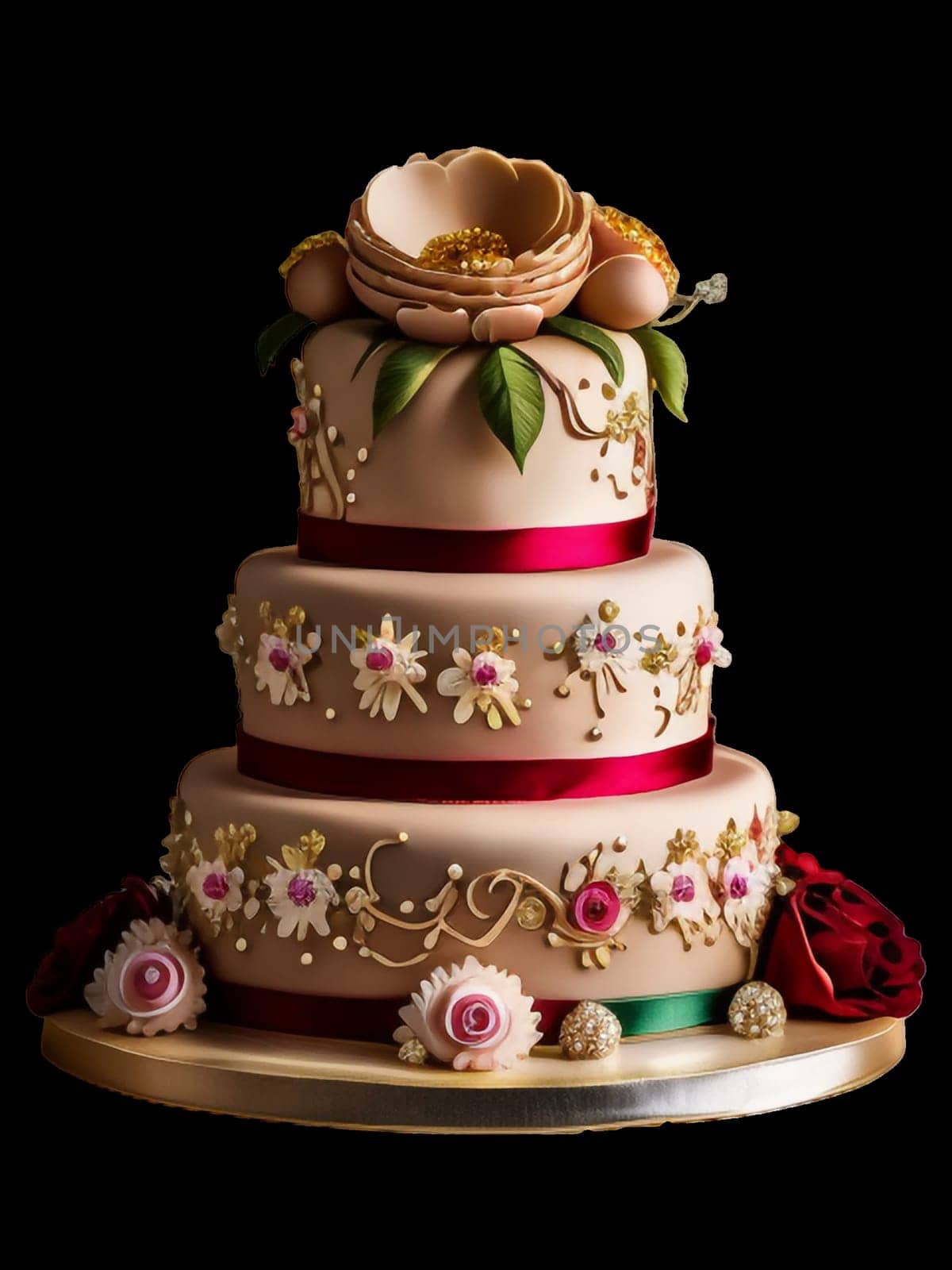 wedding marzipan cake by gallofoto