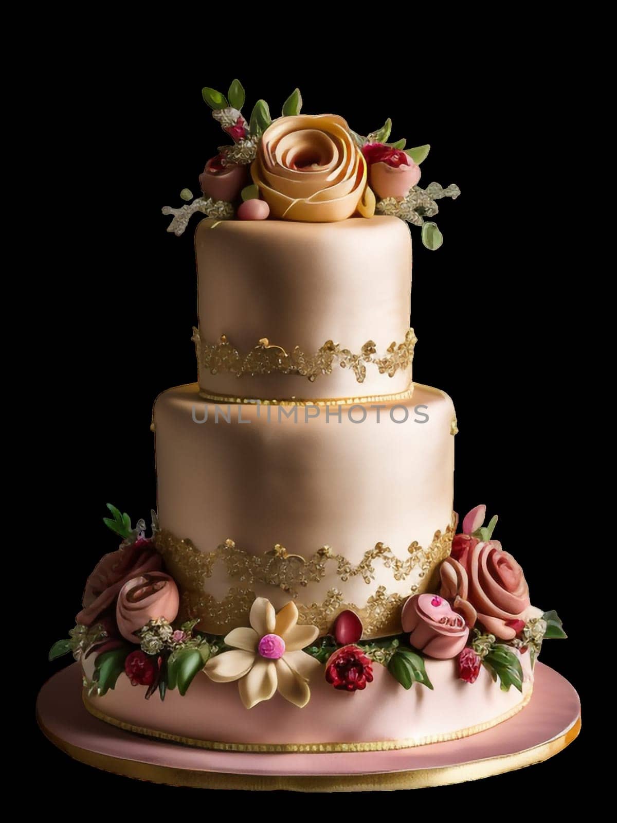 wedding marzipan cake by gallofoto