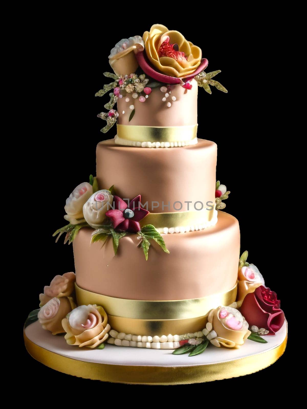 wedding marzipan cake by gallofoto