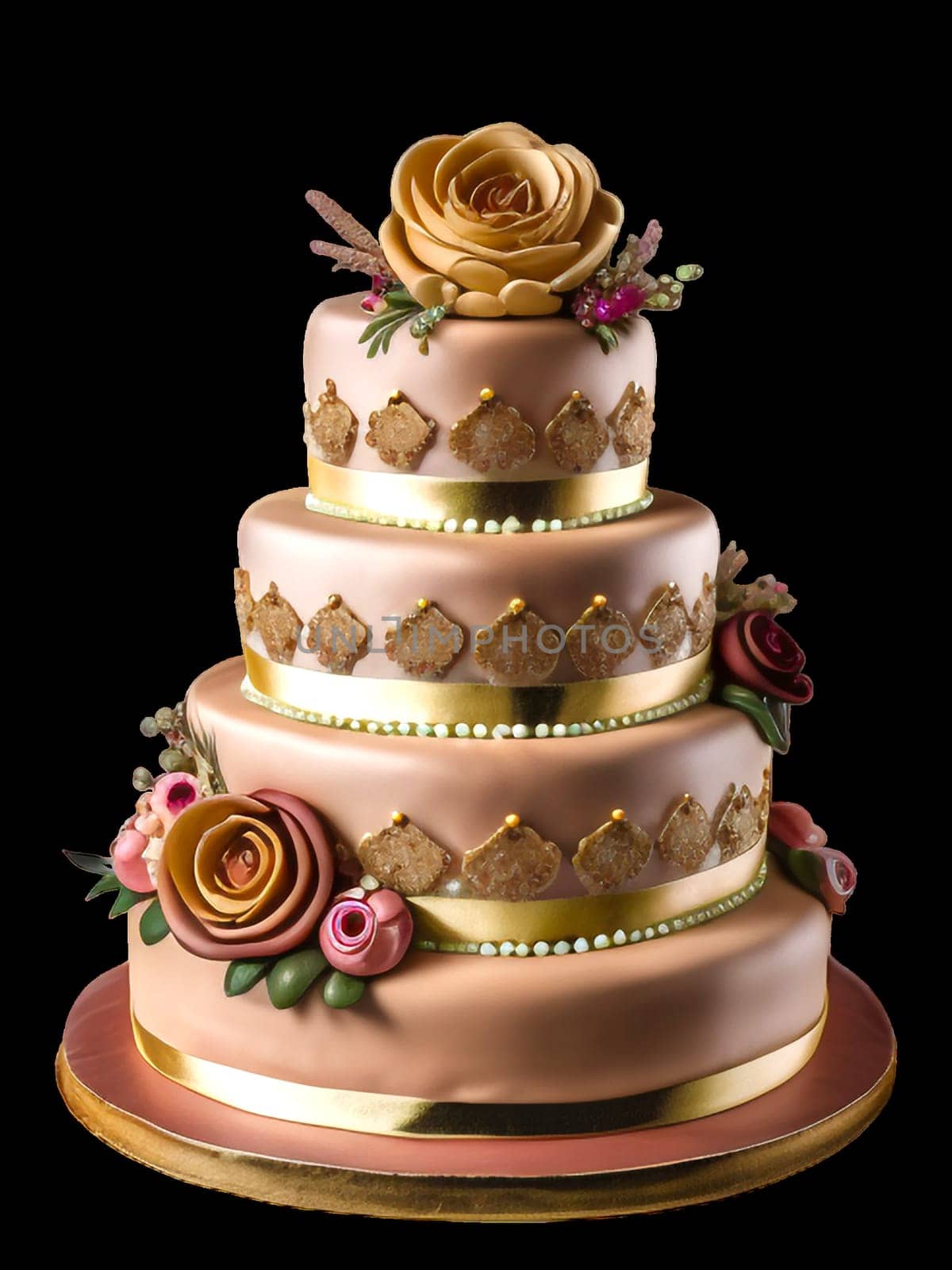 wedding marzipan cake by gallofoto