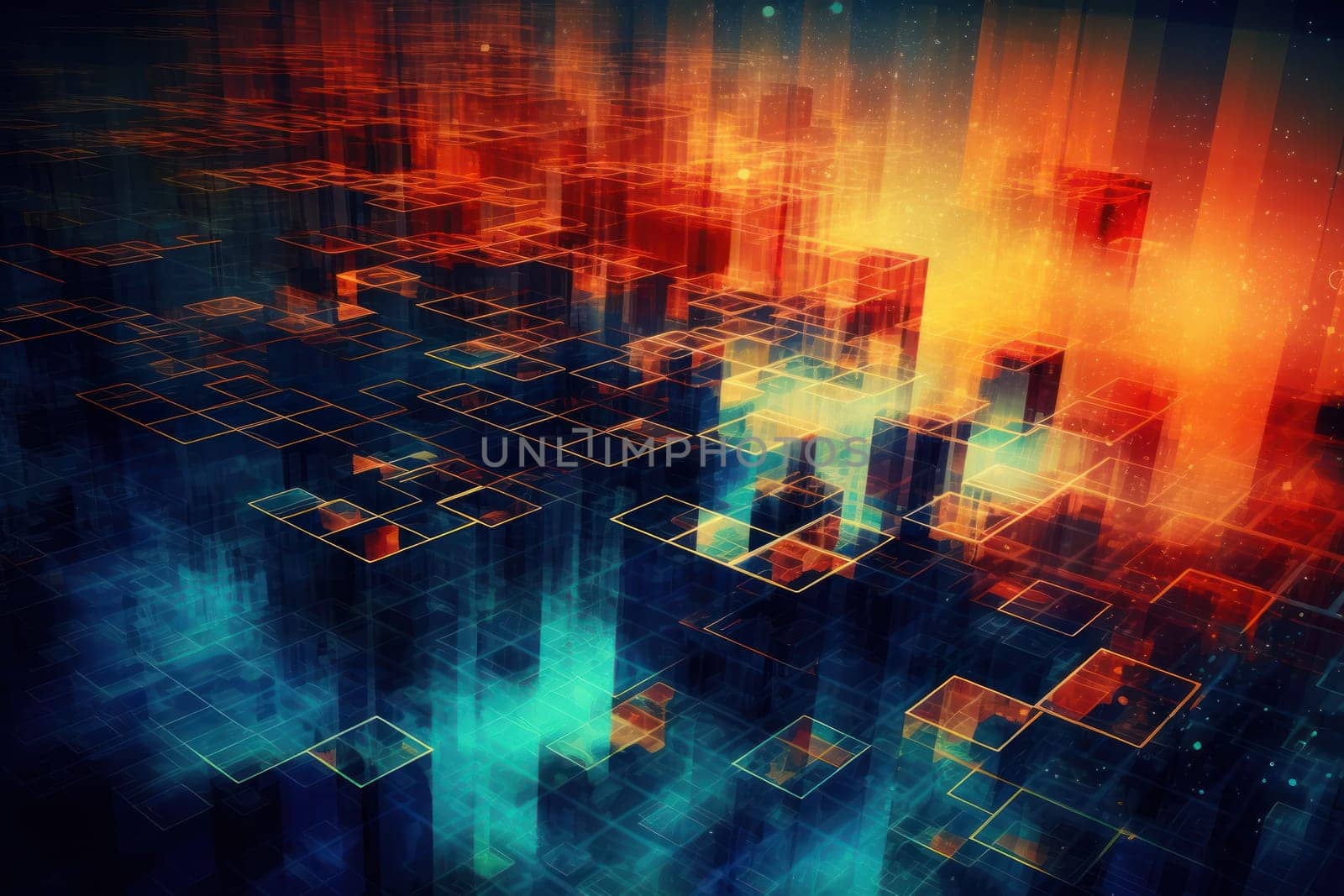 Global business, internet network connection, IoT Internet of Things, business intelligence concept. Busines global network, futuristic technology background. AI generative by Benzoix