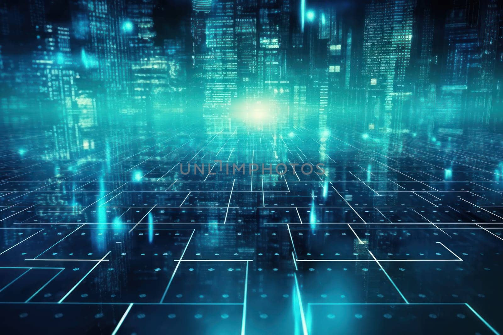 Global business, internet network connection, IoT Internet of Things, business intelligence concept. Busines global network, futuristic technology background. AI generative by Benzoix