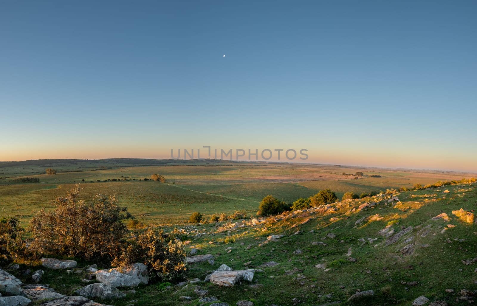 Sunset on sunny day in the countryside of Uruguay. by martinscphoto