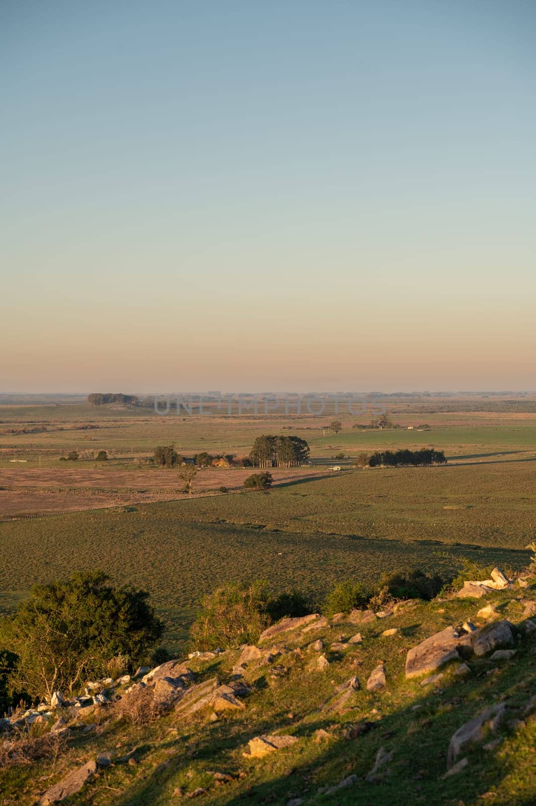 Sunset on sunny day in the countryside of Uruguay. by martinscphoto