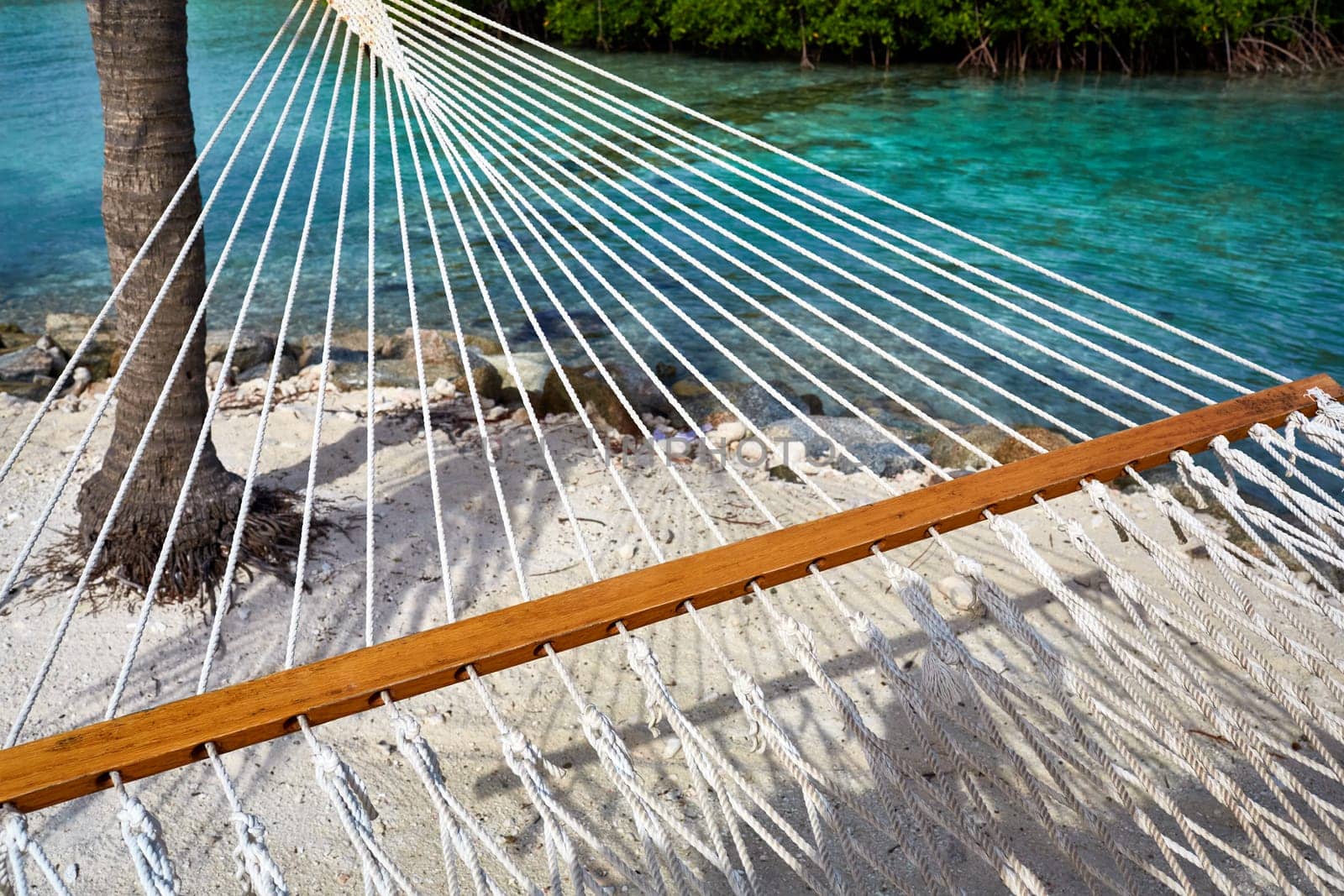 Hammock image from a island hut in carribean.