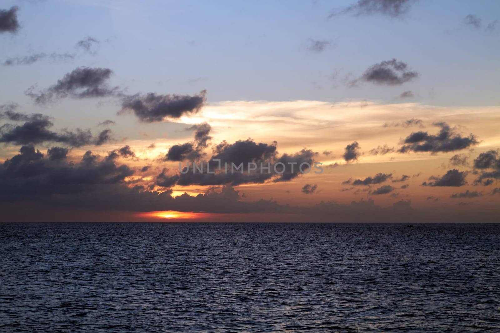 colorful sunset over ocean