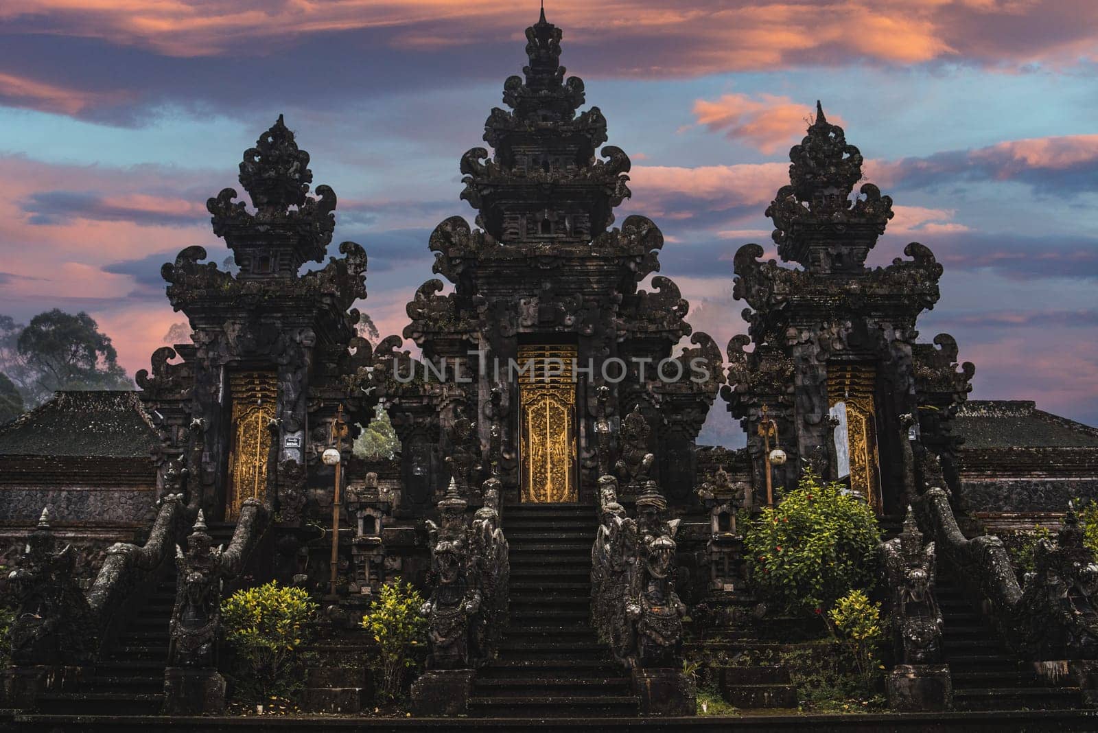 Sacred Penataran Agung Lempuyang Temple. Holy Mount Lempuyang, Gates of Heaven in Bali