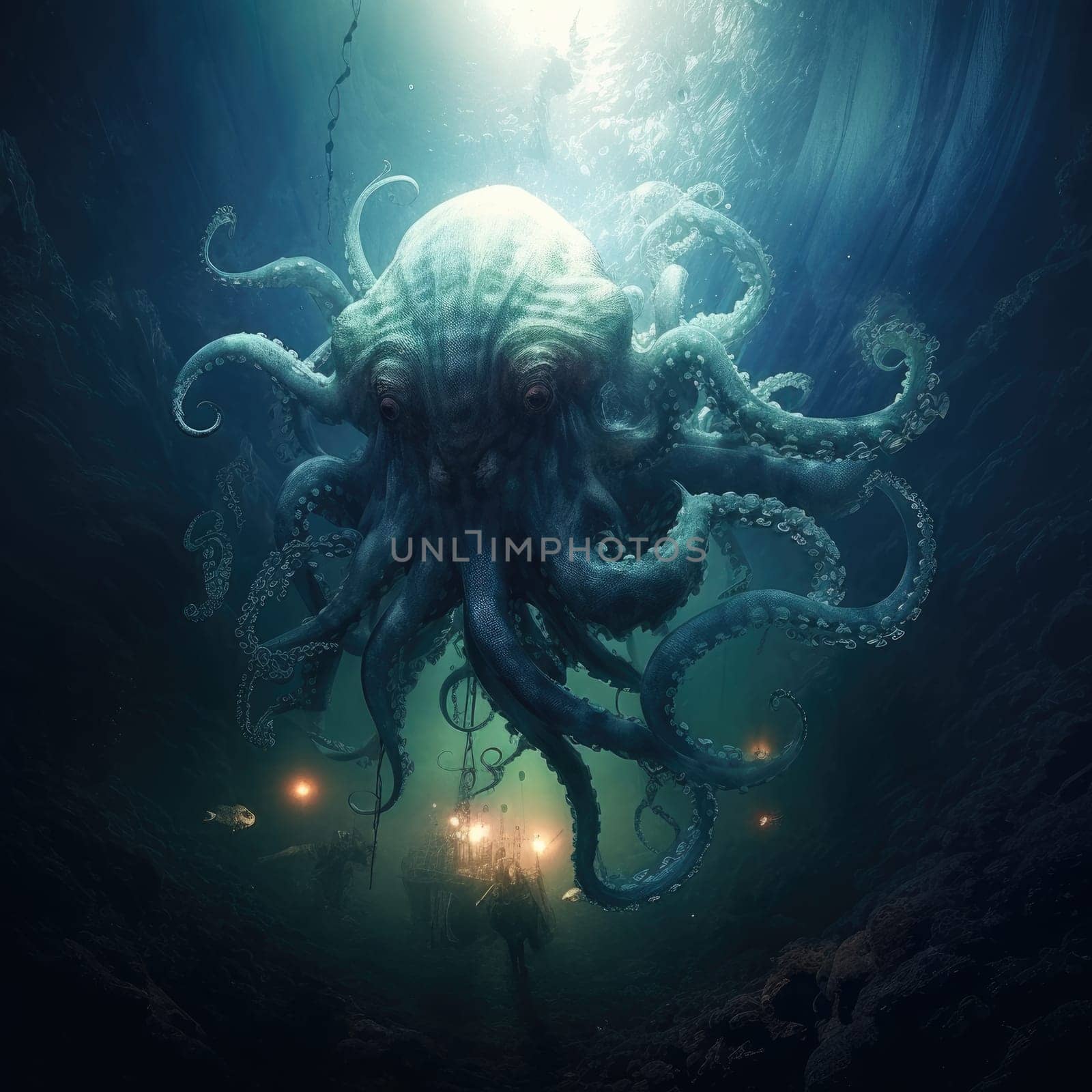 The depths of the ocean by cherezoff