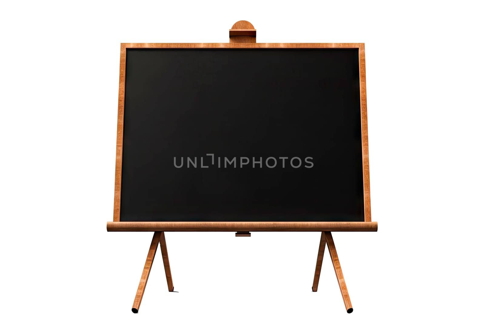 Slate board with wood frame on transparent background. by jbruiz78