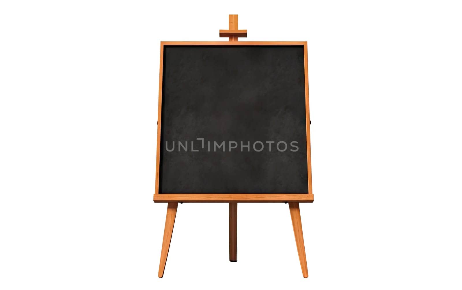 Slate board with wood frame on transparent background. by jbruiz78