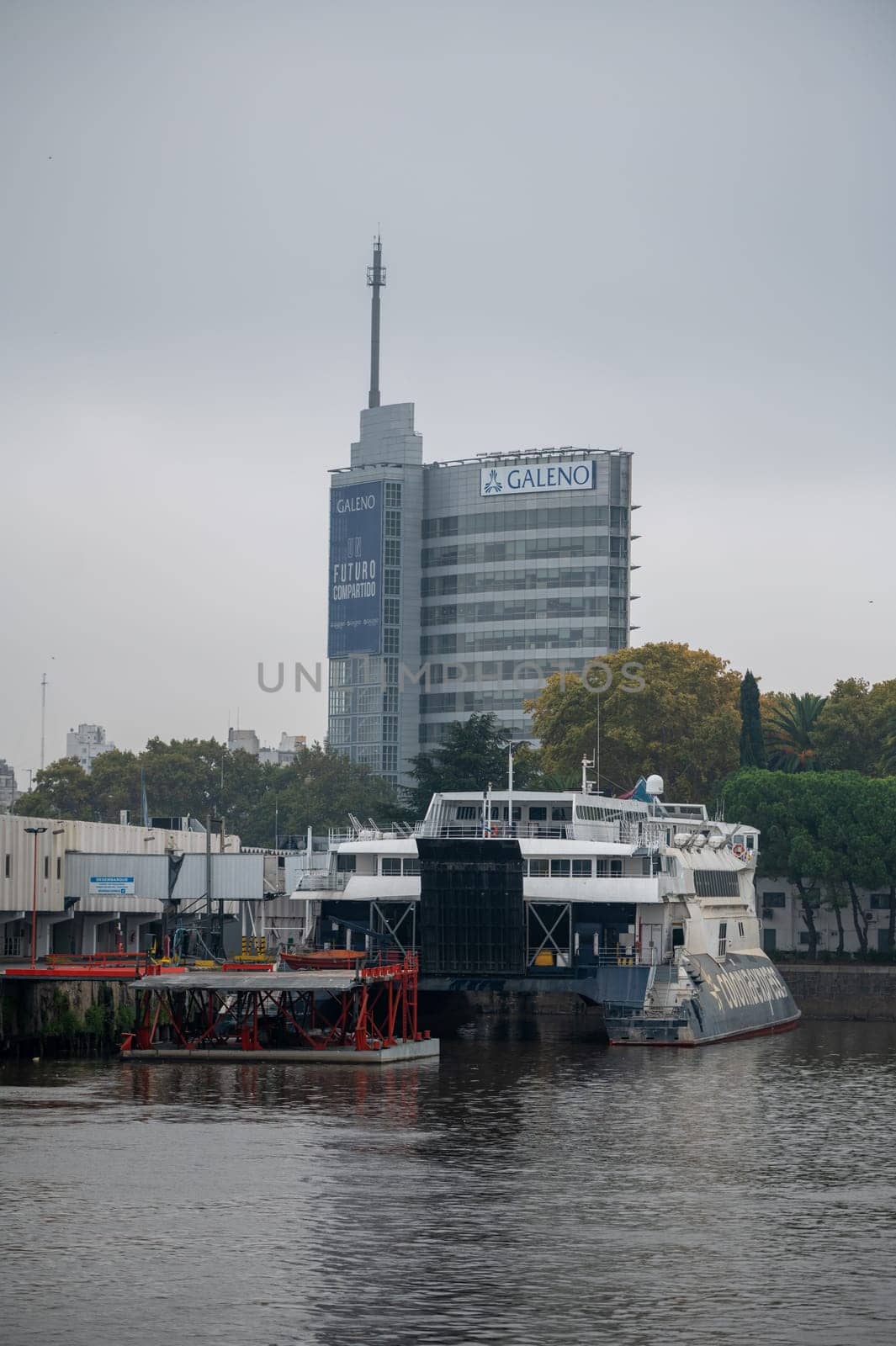 Fishing boats in the South dock of the port of the Autonomous City of Buenos Aires, Argentina in 2023. by martinscphoto