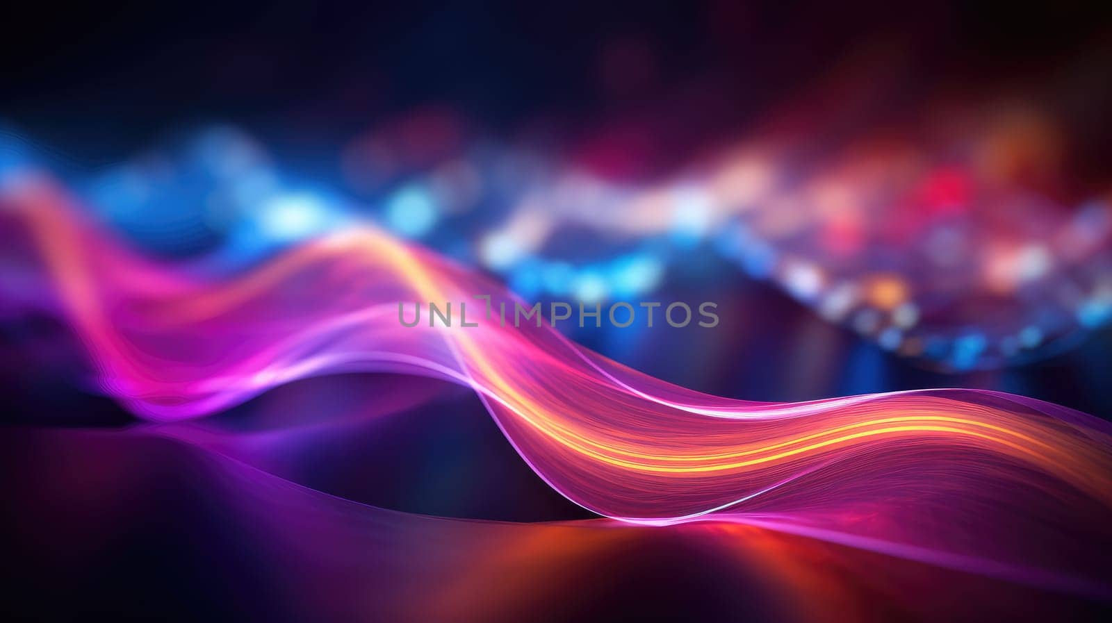 Beautiful background of glowing bright lines