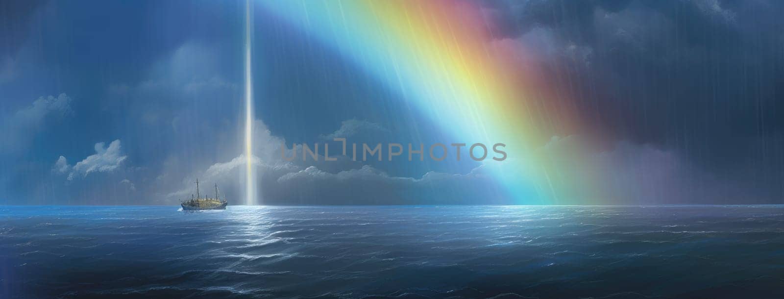 The sea and the rainbow by cherezoff