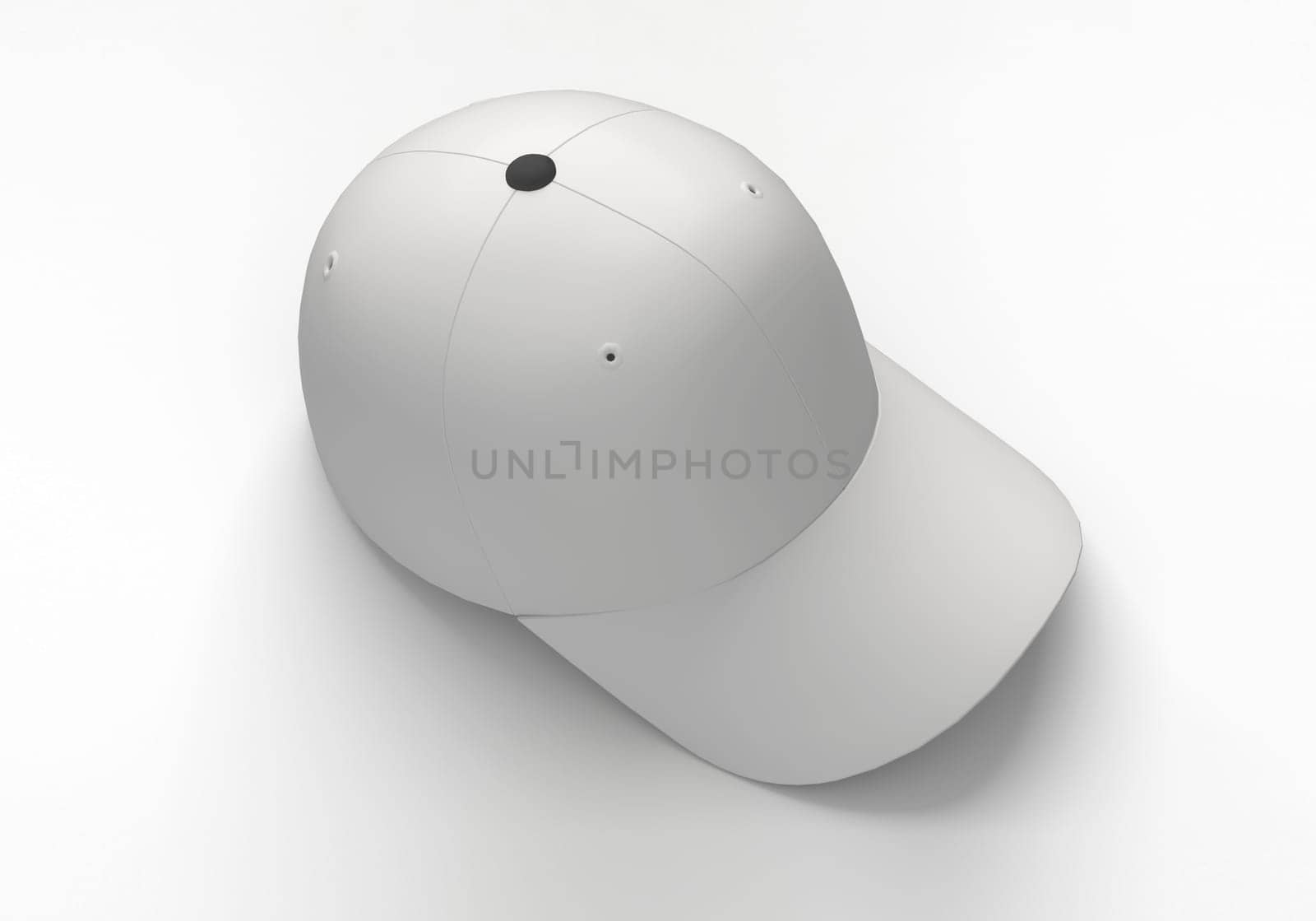 baseball cap isolated on white. 3d render by jackreznor