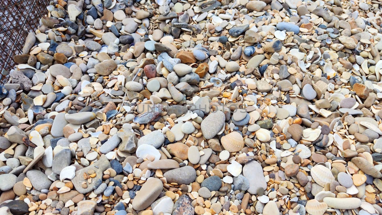 Gravel texture. Fine gray stone gravel. Natural textural background. Copy space, pattern