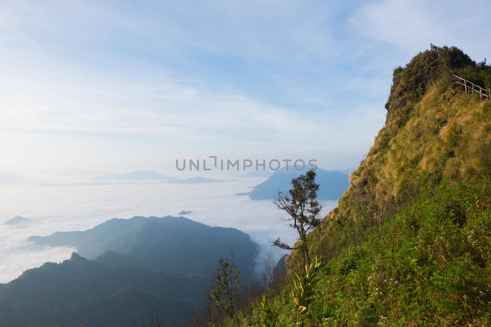 mountain sunrise in the morning