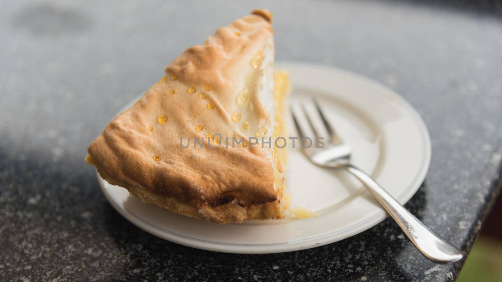 coconut cake on the table by Wmpix