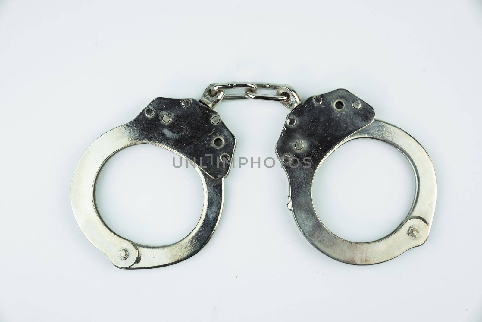 Top view, shackle isolated on white background by Wmpix