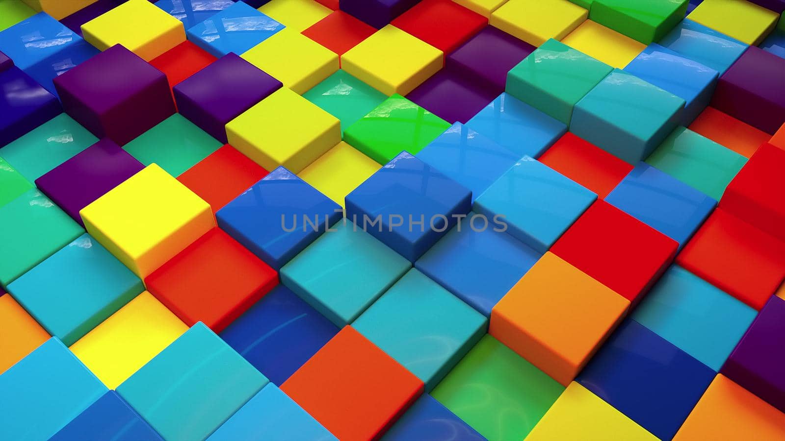 Random colors cubes by nolimit046