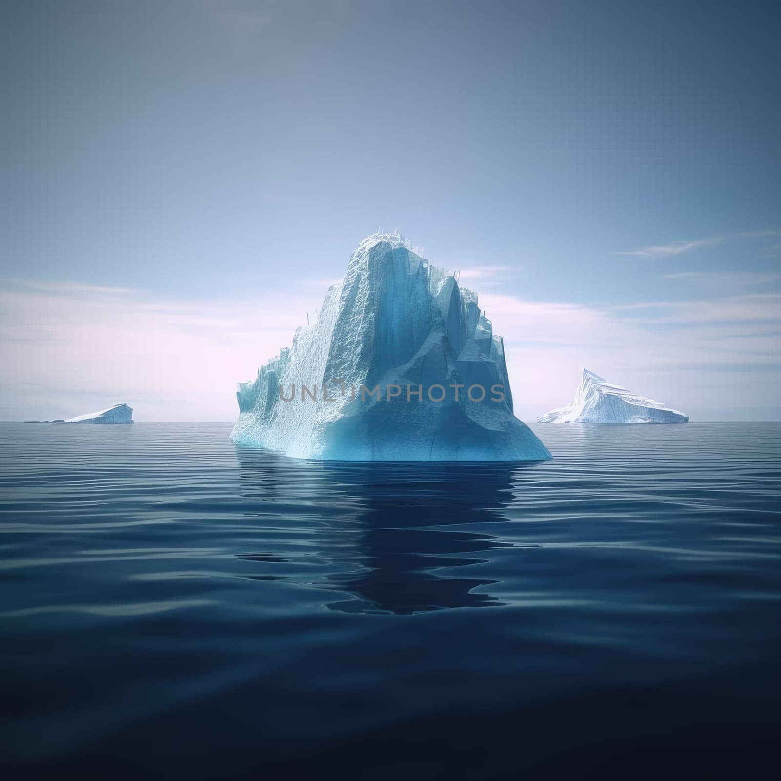 Iceberg at sea by cherezoff